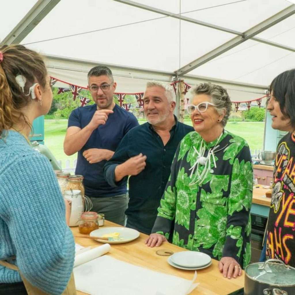 Complete Training performing BSL interpreting on the Great British Bake Off