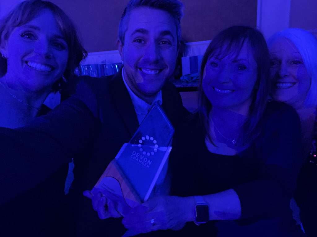 The Inclusivity Group team at the Devon Business Awards